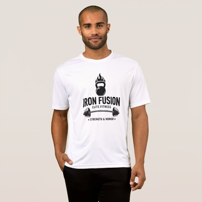 Camiseta T-shirt blanc Iron (Frente Completa)