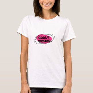 Camiseta T-Shirt Blanc stylé Godly Woman