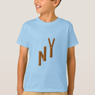 Camiseta T-shirt bleu enfant CHOCOLAT  NEW  YORK