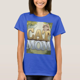 Camiseta T-Shirt Blue Cat