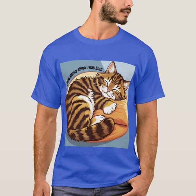 Camiseta T-Shirt Blue cat (Frente)