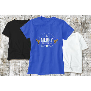 Camiseta T-Shirt Blue de Natal para o Hummingbird