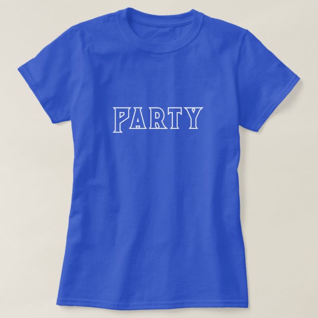 Camiseta T-Shirt Blue do Partido das Mulheres (Frente do Design)