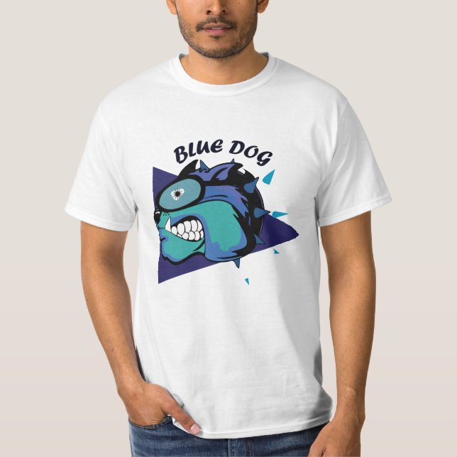 Camiseta T-shirt Blue Dog (Frente)