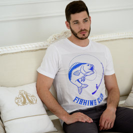 Camiseta T-Shirt Blue Minimalist Club
