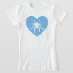 Camiseta T-Shirt Blue Spider Heart