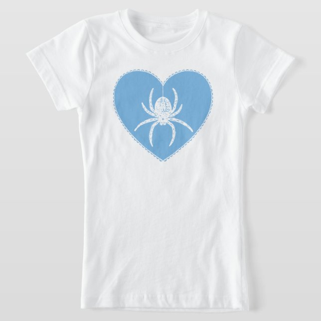Camiseta T-Shirt Blue Spider Heart (Postura )