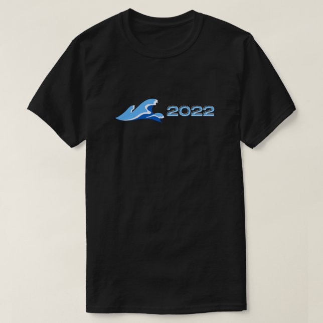 Camiseta T-Shirt Blue Wave 2022 (Frente do Design)