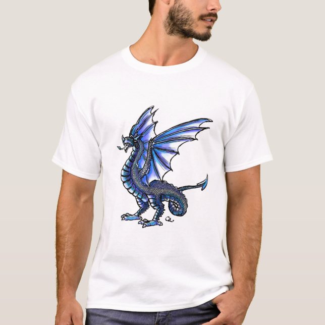 Camiseta T-shirt Blue Wyvern (Frente)