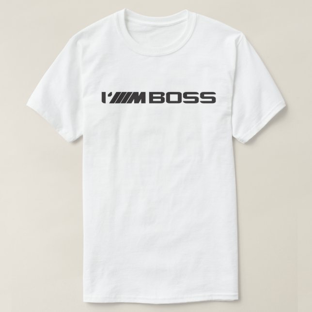 Camiseta T-Shirt BMW ///M “I'///M BOSS " (Frente do Design)