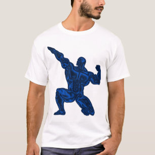 Camiseta T-shirt Bodybuilding da pose dos homens