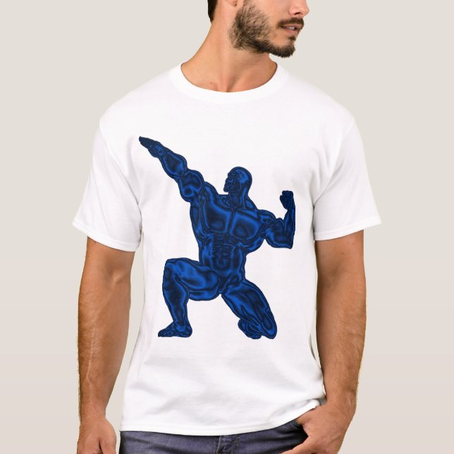 Camiseta T-shirt Bodybuilding da pose dos homens (Frente)