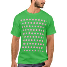 T-Shirt bolinhas (Verde Sage e Rosa Pastel)