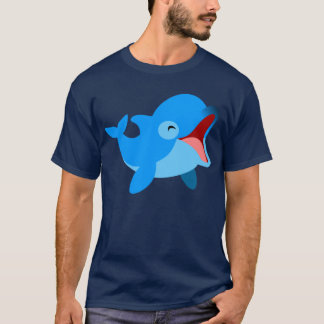 Camiseta T-Shirt Bonita De Golfinho Rindo