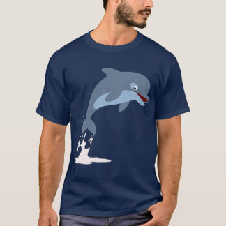 Camiseta T-Shirt Bonita E Encantadora De Cartoons De Golfin