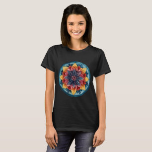 Camiseta T-shirt bonita Mandala Design colorida