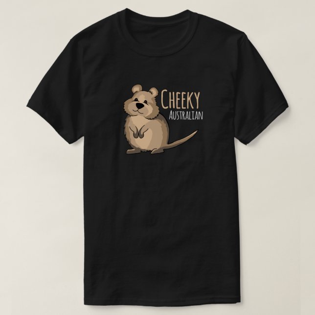 Camiseta T-shirt bonito australiano insolente de Quokka (Frente do Design)