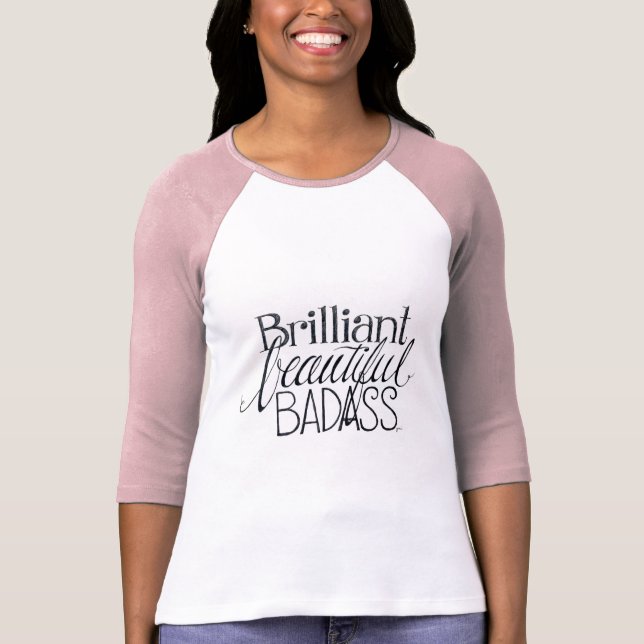 Camiseta T-shirt bonito brilhante de Badass (Frente)