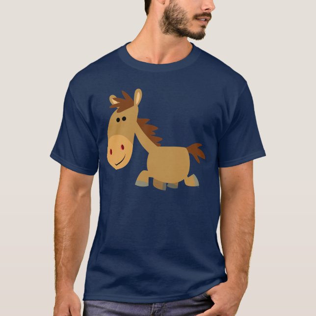 Camiseta T-Shirt Bonito Cartoon Horse (Frente)