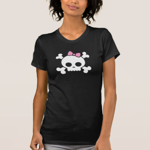 Camiseta T-shirt bonito da obscuridade do crânio