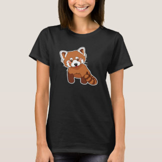 Camiseta T-shirt bonito da panda vermelha