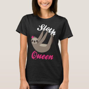 Camiseta T-shirt bonito da rainha da preguiça