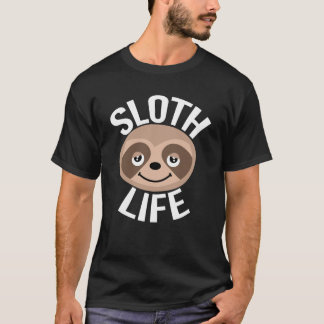 Camiseta T-shirt bonito da vida da preguiça