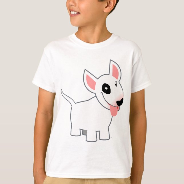 Camiseta T-shirt bonito das crianças de bull terrier dos (Frente)