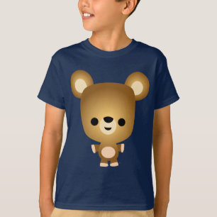 Camiseta T-shirt bonito das crianças de Cub de urso dos