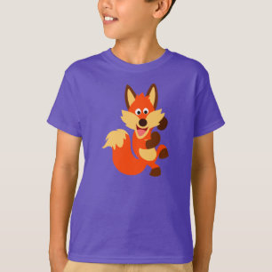 Camiseta T-shirt bonito das crianças do Fox dos desenhos
