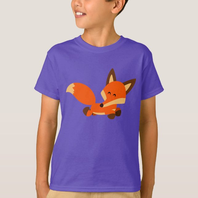 Camiseta T-shirt bonito das crianças do Fox dos desenhos (Frente)