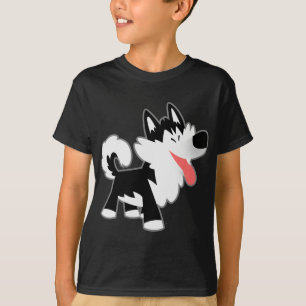 Camiseta T-shirt bonito das crianças do rouco Siberian dos