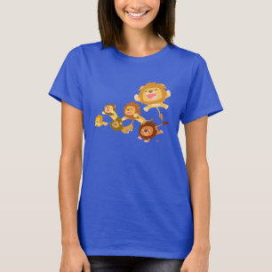 Camiseta T-shirt bonito das mulheres da parada dos leões