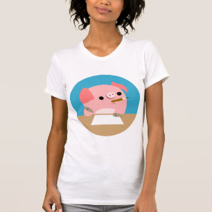 Camiseta T-shirt bonito das mulheres do bloco escritor" do
