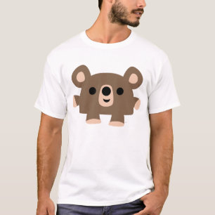 Camiseta T-shirt bonito das mulheres do urso do Short dos