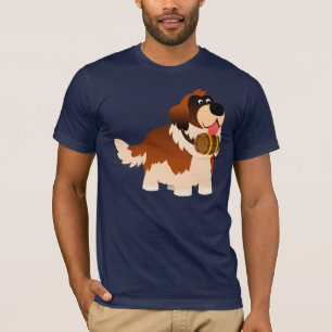 Camiseta T-shirt bonito de St Bernard dos desenhos animados