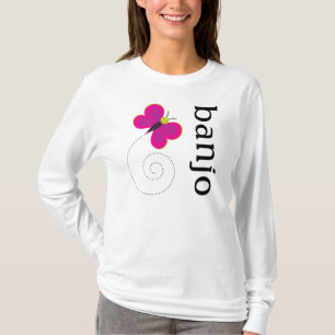 Camiseta T-shirt bonito do amante do banjo