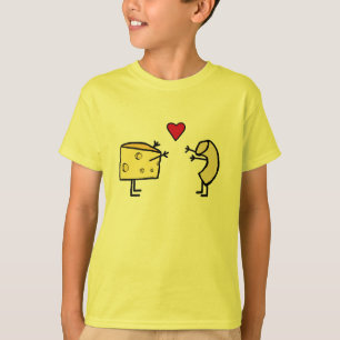 Camiseta T-shirt bonito do amor do Mac e do queijo