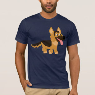 Camiseta T-shirt bonito do cão de german shepherd dos