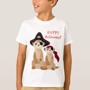 Camiseta T-shirt bonito do Dia das Bruxas: Meerkats em