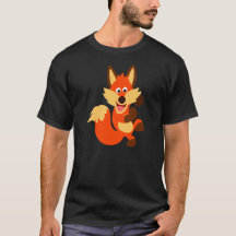 T-shirt bonito do Fox dos desenhos animados da