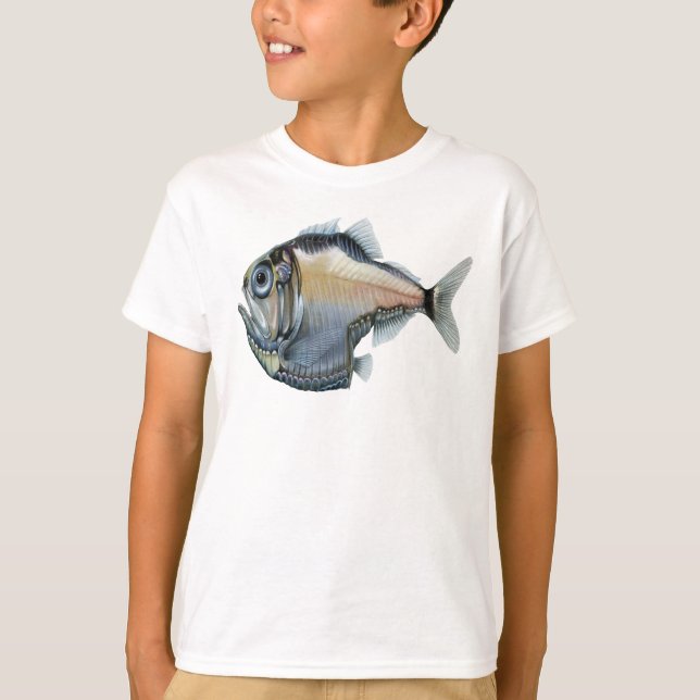 Camiseta T-shirt bonito do hatchetfish (Frente)