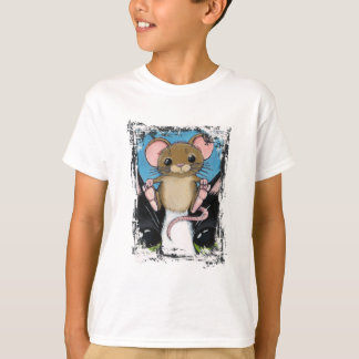 Camiseta T-shirt bonito do rato e do gato