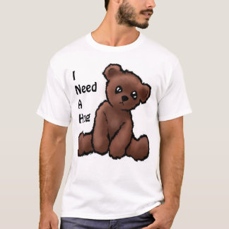 Camiseta T-shirt bonito do urso de ursinho "eu preciso um