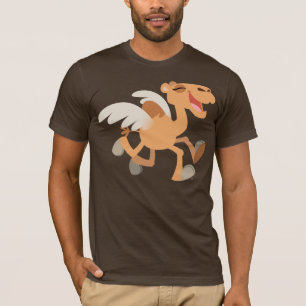 Camiseta T-shirt bonito do Voar-Camelo dos desenhos