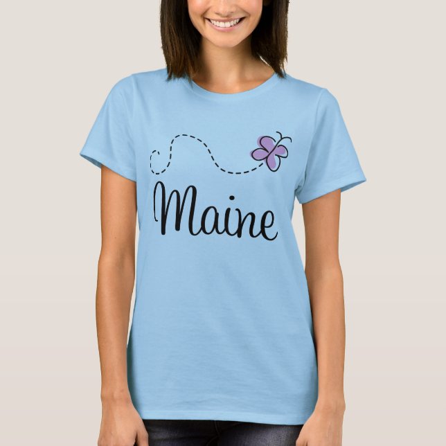 Camiseta T-shirt bonito Maine (Frente)