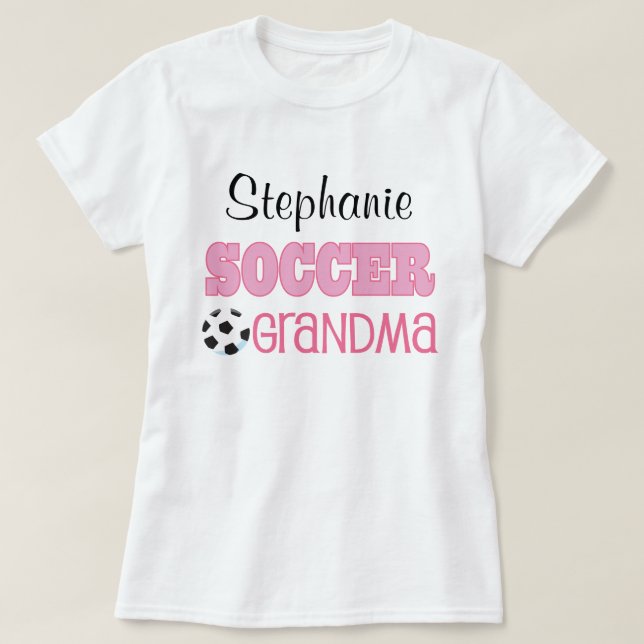 Camiseta T-shirt bonito personalizado avó dos esportes do (Frente do Design)