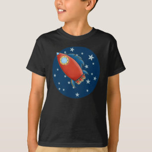 Camiseta T-shirt bonitos de Rocket & de menino das estrelas