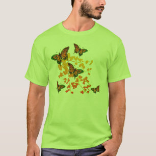 Camiseta T-Shirt Borboleta Verde