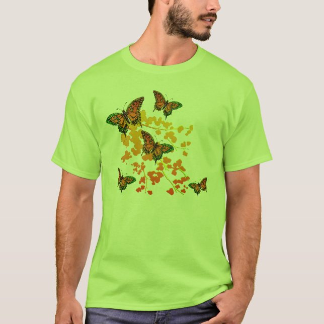 Camiseta T-Shirt Borboleta Verde (Frente)